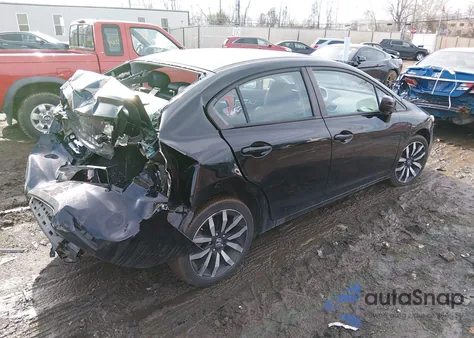 2015 Honda Civic Ex-L из США, поврежденный, VIN 2HGFB2F95FH539757